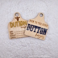 Niu Brand Birth Bulletin Board Newborn Name Brand Niu Brand Birth State Wooden Name Tag Western Styl