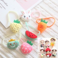 15/20cm Wang YiBo Cai Xukun Doll Rabbit Carrot Strawberry Watermelon Crossbody Shoulder Bags Dolls Accessories