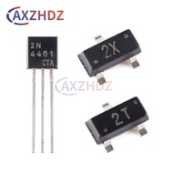 100PCS MMBT4401 2X MMBT4403 2T 2N4401 2N4403 SOT-23 SOT-92 NPN PNP 40V 600mA PMBT4401 PMBT4403 W2X t