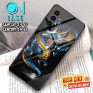 Mistercase11 Case SAMSUG A14 4G 5G - Casing SAMSUNG A14 4G 5G Motif [DRAGON] Case hp Glossy Casing H