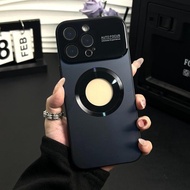 New Casing Ponsel Kaca Matte AG Baru Untuk 15 12 13 14 Pro Max 15 Lensa Magnetik Perlindungan Penuh