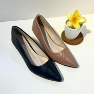BONNIE HEELS A398-75 HEELS BERTUTUP PENUH BERTUMIT 1 INCI CUTTING A COMFORT Shoes Wanita Elmo