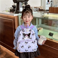 YATRN Cinnamoroll กระเป๋าเป้สะพายหลังลายการ์ตูน Kuromi แมว Pochacoo กระเป๋านักเรียนเด็กแบบพกพาเดินทางกระเป๋าน่ารักกระเป๋าสะพายสำหรับเด็กกลางแจ้ง