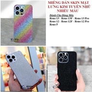 Glitter back sticker For Oppo Reno 13 Reno 13F Reno 13 Pro Reno 12 Reno 12F Reno 12 Pro Reno 5