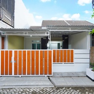 pagar rumah minimalis motif kayu