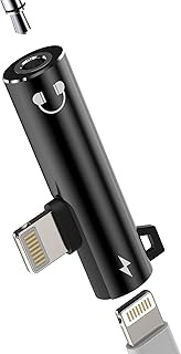 Lightning to 3.5 mm Headphone Adapter (2-in-1) for iPhone 14 13 Pro Max for iPad Headphone Aux Audio