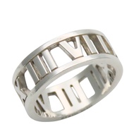 แหวน Atlas จาก Tiffany & Co. ทำจากเงินสเตอร์ลิง 925 น้ำหนักประมาณ 3.9 กรัม [มือสอง]