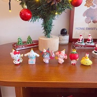 MINISO Christmas Series Sanrio Blind Box Melody Clow M Cinnamoroll Babycinnamoroll Garage Kits Ornaments Tide Play Gift(-_-)