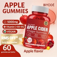 BIYODE APPLE Cider Vinegar Gummies | 5000mg ACV | Detox, Weight Loss & Digestion Support | Control A
