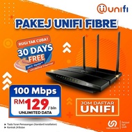 【100Mbps】UNIFI Fiber (FREE 1 Bulan) Unlimited Data with Free modem & Router