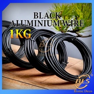 1kg Black Color Aluminium Wire Bonsai Wire Modeling Aluminum Wire Dawai