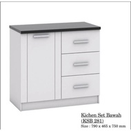 Kitchen SHELF KITCHEN CLOSET DISH RACK MULTIPURPOSE SHELF MINIMALIST CLOSET KITCHEN STORAGE RACK BOT