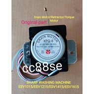 SHARP WASHING MACHINE ESV1015 ESV1215 ESV1415 ESV1615 DRAIN MOTOR RETRACTOR TORQUE MOTOR ORIGINAL PA