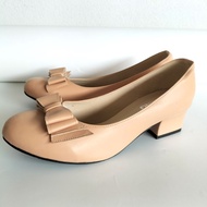 Shoes Tan Color Platform Heels 1.5 Inches High