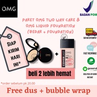 Omg Package two way cake & Omg Liquid Foundation (Powder + Foundation)
