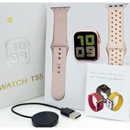 Jam Tangan Smartwatch T-55 T55 Bluetooth Call Layar Sentuh Jam Tangan
