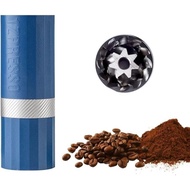 1Zpresso Q Air Manual Coffee Grinder-Blue, Mini Slim Travel Sized Fits in the plunger, Stainless Ste