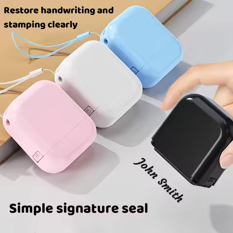 1pc Personalize Custom Stamp Cute Cartoon Seal, Non Fading, Personalized Label Seal for School Unifo