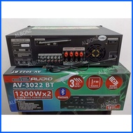 ∏ ✻ ♒ Amplifier AV 3022 BT 1200Wattsx2 BT/USB/SD/FM DB Audio Professional Digital Karaoke Amplifier