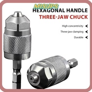 MISUPS Quick Change Chuck, Hexagonal Handle 1.5-6.5mm Drill Chuck Adapter,  Self-Tightening 1/4 Inch