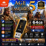 [ 𝟲𝟰𝗚𝗕 𝗣𝗲𝗻𝗱𝗿𝗶𝘃𝗲 𝗚𝗔𝗠𝗘 𝗣𝗖 ] Age of Empires 5  [ 2021 ]  PC  Game full version in 64gb Pendrive USB