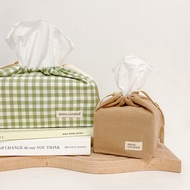 Fabric Tissue Case by mnw.curated (Aesthetic Tissue Holder from Korean Style Fabric)
