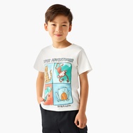 Babyshop Juniors Crew Neck Short Sleeve T-Shirt With Wild Animal Print