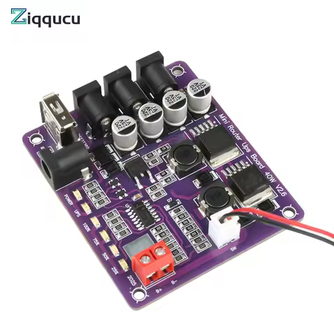 5V 9V 12V Output Uninterruptible Power Supply Board Mini Router UPS Board 40W Battery Charging Board