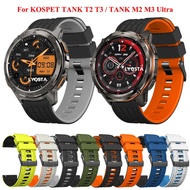Replacement 22mm Sport Silicone Band Strap For KOSPET TANK T3 Ultra 2 T2  M2 M3 Watchband Wristband 