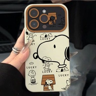 เคสไอโฟน หน้าต่างใหม่ของ Lucky Snoopy เหมาะสำหรับเคสมือถือ Apple 14promax iphone13pro12/11 soft 7p