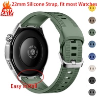 22mm Easy Install Silicone Strap Compatible for Huawei Watch GT7/GT6/GT5/GT4 46mm for Garmin 265/255