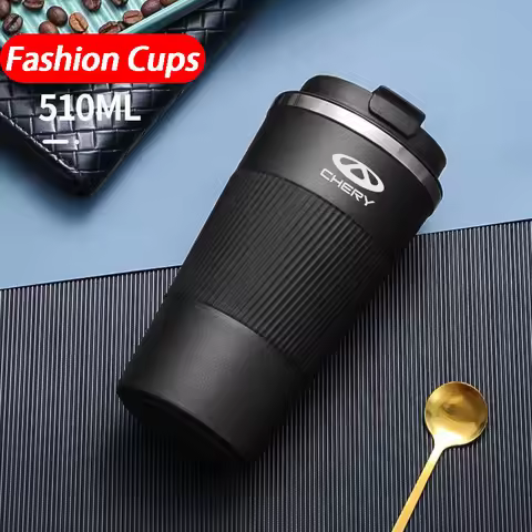 For Chery Tiggo 2 3 4 7 8 Pro QQ Iq Fulwin Arrizo Car Interior Accessories 500ML Thermos Coffee Mug 