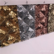 Cloth Bottom Mesh Grid Sequin Fabric Bag Embroidery Fabric Bead Embroidery  Cloth3mm Layered Sequin 