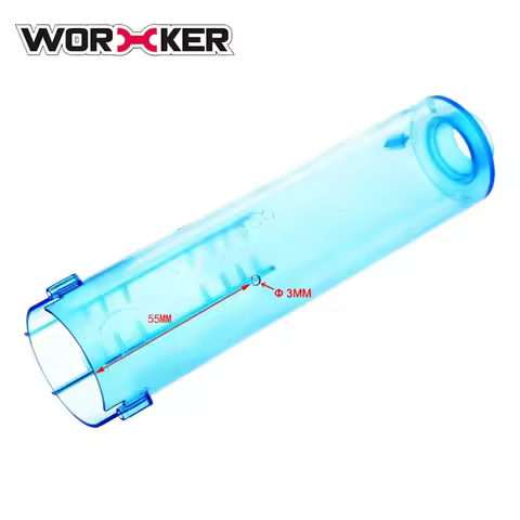 Worker Long Plunger Tube for Nerf N-Strike Longshot CS-6 and Nerf Zombie Strike Longshot CS-12 Tansp