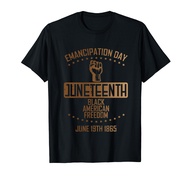 Emancipation Juneteenth Fist June 19th 1865 Men Women Kids T-Shirt