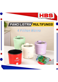 HBS Elektrik Cooking Pot Mini Rice Cooker 1.2L Anti Lengket / Panci Listrik Kompor Multifungsi Hot Pot Portable