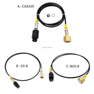 CH* CGA320 CO2 Charging Hose Pressure Gas Line Metal Texture Suitable for Multiple Sodas Makers Leak