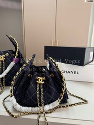 紫鑽🌟誠信商家🌟💜全新 Chanel 香奈兒丹寧牛仔25s hobo 腋下水桶包
