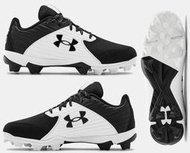 新太陽 UNDER ARMOUR 3023442-001 UA Leadoff Low 棒壘球鞋 膠釘 黑白 特1590