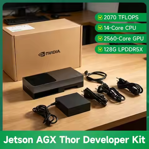 N-VIDIA Jetson AGX Thor Developer Kit 2070 TFLOPS 128G LPDDR5X with 1TB 2TB SSD for Edge AI Computin