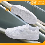 【361 Degrees】 Unisex White Shoes Board Shoes Couple Thick-Soled Casual Shoes 682116623