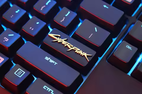 Anime Cyberpunk Peripherals Keycap Alloy Metal Key Cap for Keyboard Game Custom Replacement Keycap G