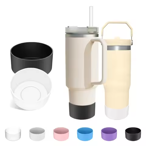UMUST Silicone Boot for Stanley Cup,Reusable Cup Bottom Protector for Stanley Tumbler 30oz/40oz Stra