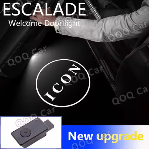 For Cadillac Escalade LED Car Door Logo Welcome Shadow Light Laser Projector Ghost Lamp Modification