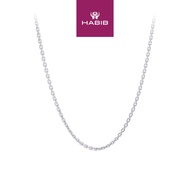 HABIB 750/18K White Gold Necklace 080FN1-18W