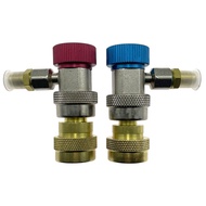 R134A To R1234yf Connector Quick Adapter ปรับการเชื่อมต่อด้านข้างสูงและต่ําไม่มีการรั่วไหลสําหรับสาร