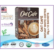 【Fitwell】Oat Cafe Instant White Coffee - 30g x 12 sachets (Exp: Oct/2027)
