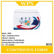 Wps Continous Form 6ply 9 1/2 x 11/2 (Quao Over 2) NCR - Box