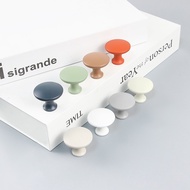 Cashmere Gray/U705Drawer Handle Single Hole Round Cabinet Handle Bedside Table Wardrobe Door Small H