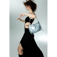 Gentle Woman Dumpling Bag Silver Original - Dumpling Sling Bag READY